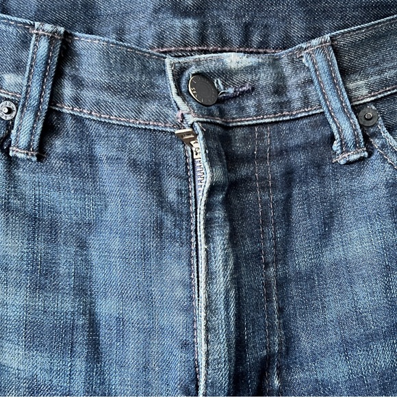 Men’s Levi’s 513 Western Cowboy Dark Wash Straight Leg Jeans Size 33 X 32 - Picture 7 of 11